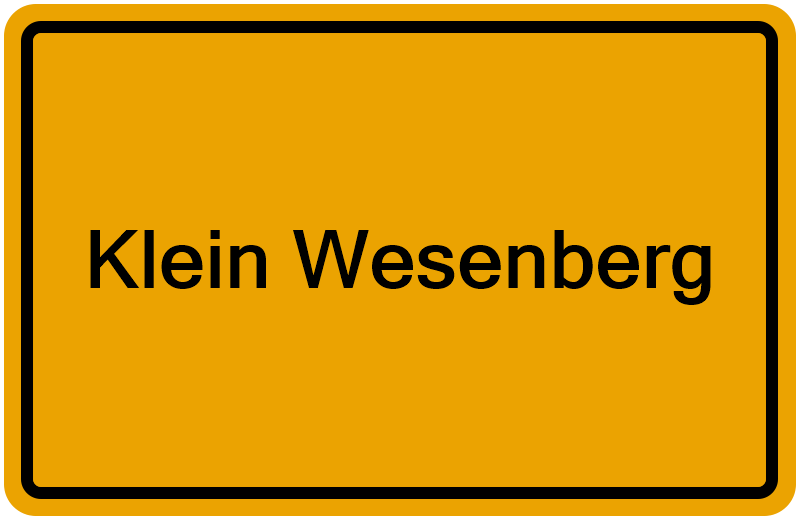Handelsregisterauszug Klein Wesenberg